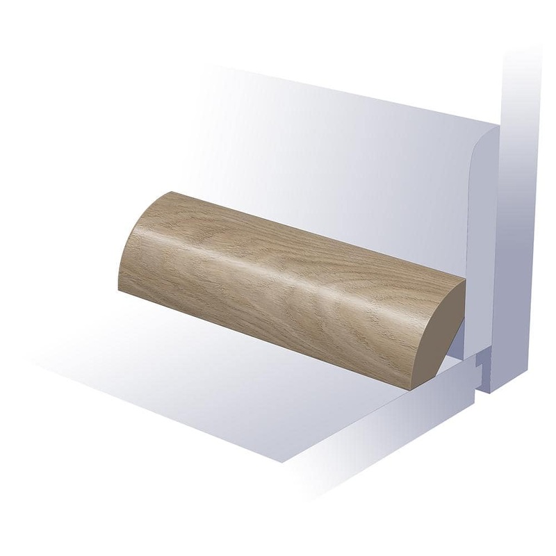 SELKIRK FLOORS Clear Lagoon 0.8 in. T x 0.8 in. W x 94 in. L Waterproof Quarter Round Moulding SK70008QR