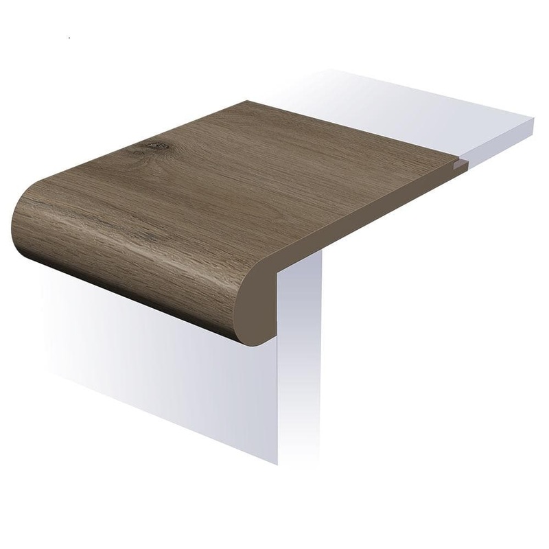 SELKIRK FLOORS Cozy Adirondack 1 in. T x 4-1/2 in. W x 94 in. L Waterproof Flush Stair Nose Moulding SK56505FSN