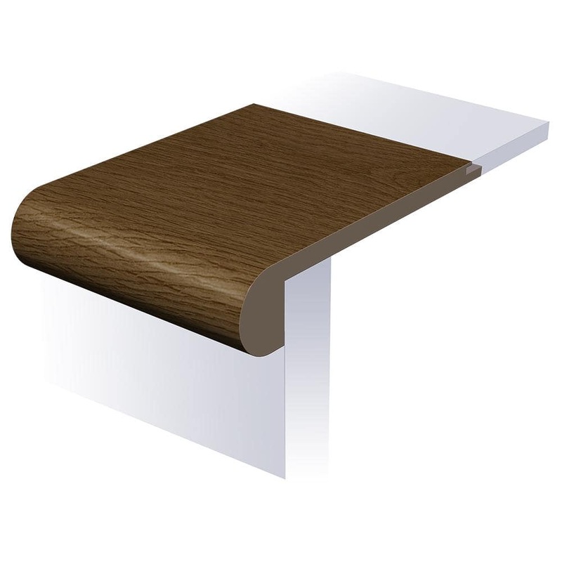 SELKIRK FLOORS Inner West Bay 1 in. T x 4-1/2 in. W x 94 in. L Waterproof Flush Stair Nose Moulding SK55805FSN