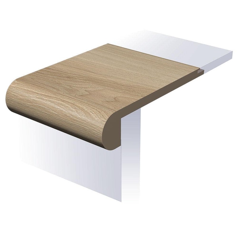 SELKIRK FLOORS Kinetic Springfield 1 in. T x 4-1/2 in. W x 94 in. L Waterproof Flush Stair Nose Moulding SK55681FSN