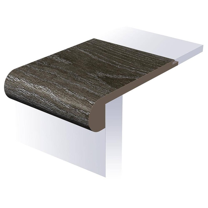 SELKIRK FLOORS Regal Palm Heights 1 in. T x 4-1/2 in. W x 94 in. L Waterproof Flush Stair Nose Moulding SK55802FSN