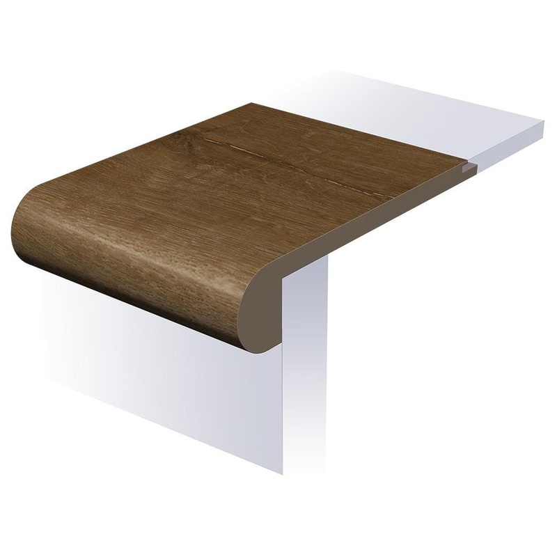 SELKIRK FLOORS Remote George Town 1 in. T x 4-1/2 in. W x 94 in. L Waterproof Flush Stair Nose Moulding SK55806FSN