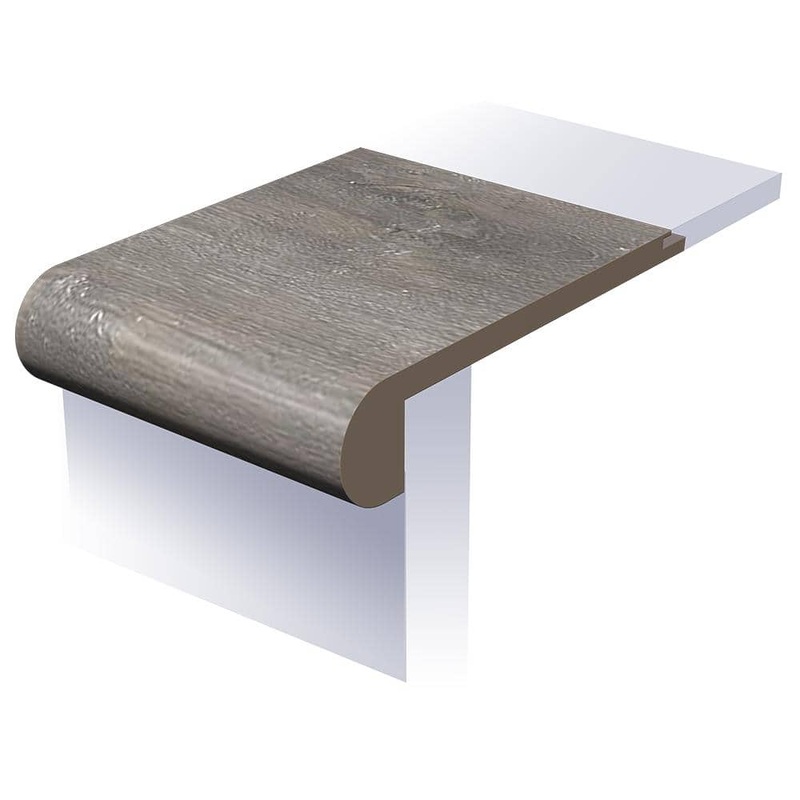 SELKIRK FLOORS Rustic Boat House 1 in. T x 4-1/2 in. W x 94 in. L Waterproof Flush Stair Nose Moulding SK70006FSN