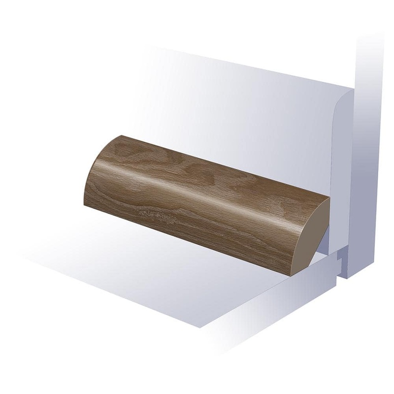 SELKIRK FLOORS Spiced Obispo 0.8 in. T x 0.8 in. W x 94 in. L Waterproof Quarter Round Moulding SK55661QR