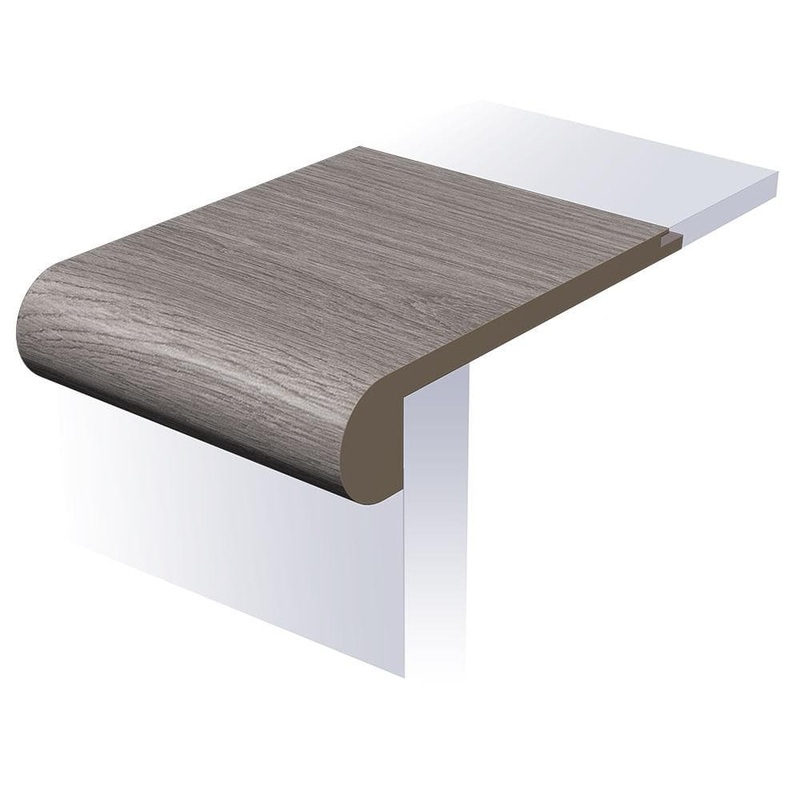 SELKIRK FLOORS Steep Cascade 1 in. T x 4-1/2 in. W x 94 in. L Waterproof Flush Stair Nose Moulding SK56501FSN