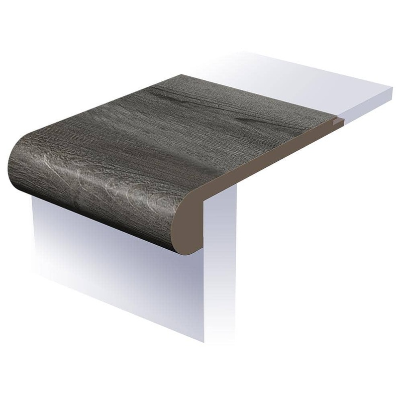 SELKIRK FLOORS Urban Still Water 1 in. T x 4-1/2 in. W x 94 in. L Waterproof Flush Stair Nose Moulding SK70004FSN