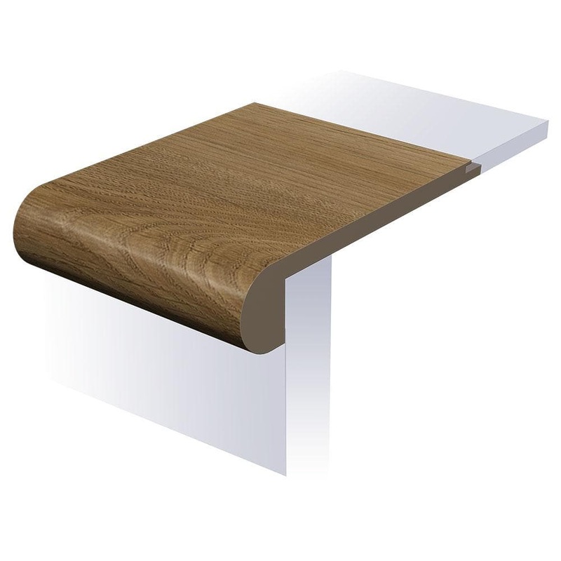 SELKIRK FLOORS Vivid Joliet 1 in. T x 4-1/2 in. W x 94 in. L Waterproof Flush Stair Nose Moulding SK55683FSN