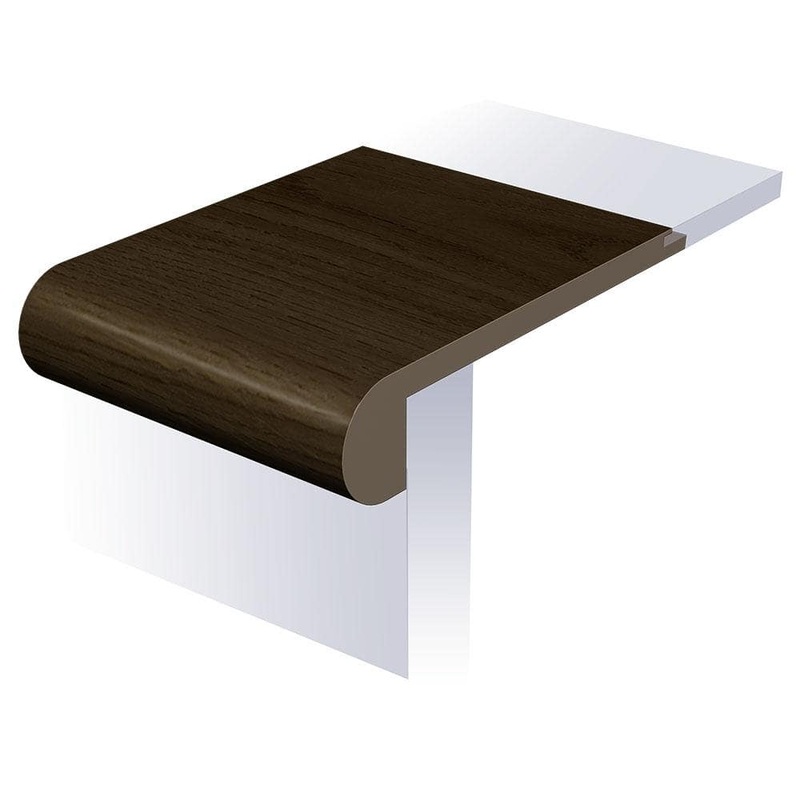 SELKIRK FLOORS Witty Bloomington 1 in. T x 4-1/2 in. W x 94 in. L Waterproof Flush Stair Nose Moulding SK55686FSN