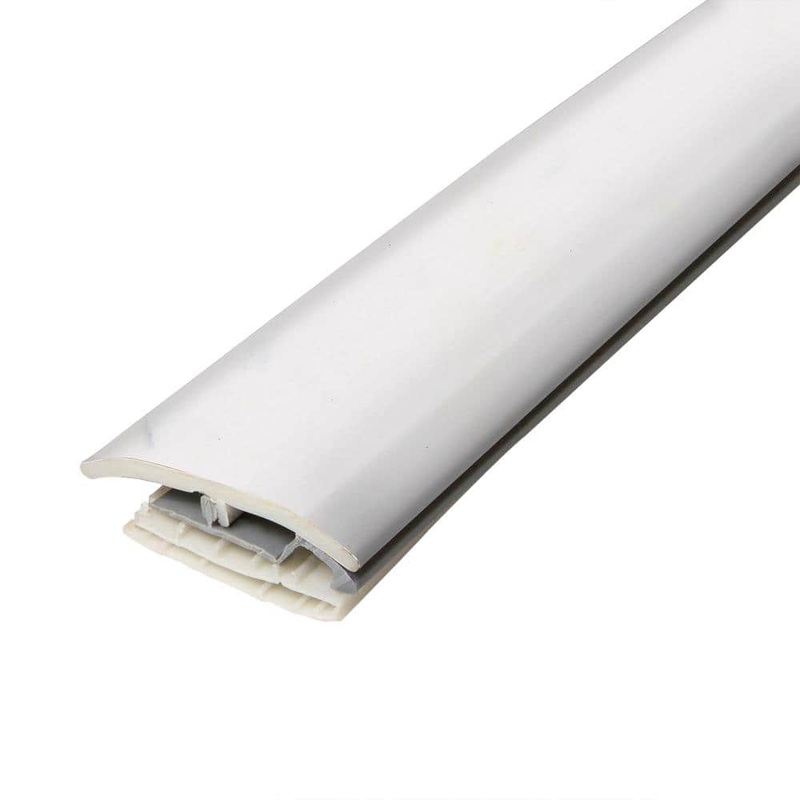 PERFORMANCE ACCESSORIES Alabaster 0.31 in. T x 2 in. W x 78.7 in. L Vinyl 4-in-1 Molding V4IN1-05742