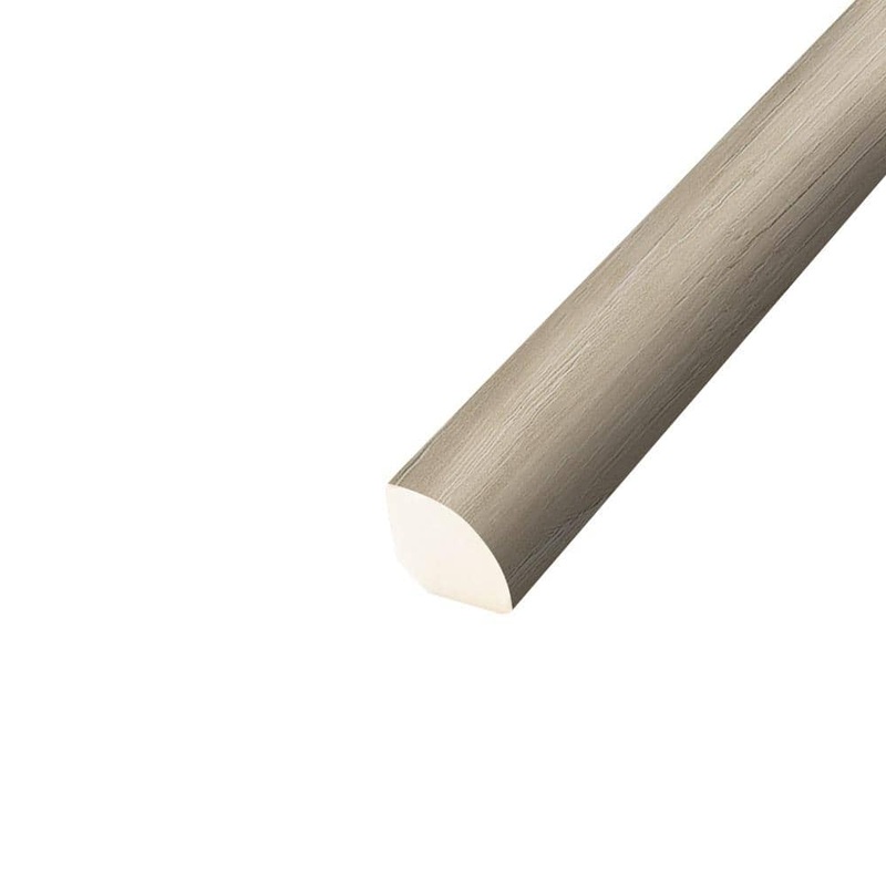 PERFORMANCE ACCESSORIES Banff Gray 0.75 in. T x 0.75 in. W x 94.9 in. Vinyl Quarter Round Molding VQND-07725