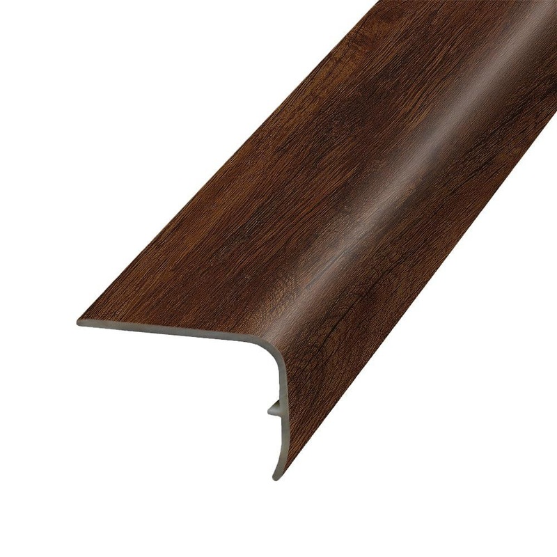 PERFORMANCE ACCESSORIES Bralton 1.32 in. Thick x 1.88 in. Wide x 78.7 in. Length Vinyl Stair Nose Molding VSNP-07749