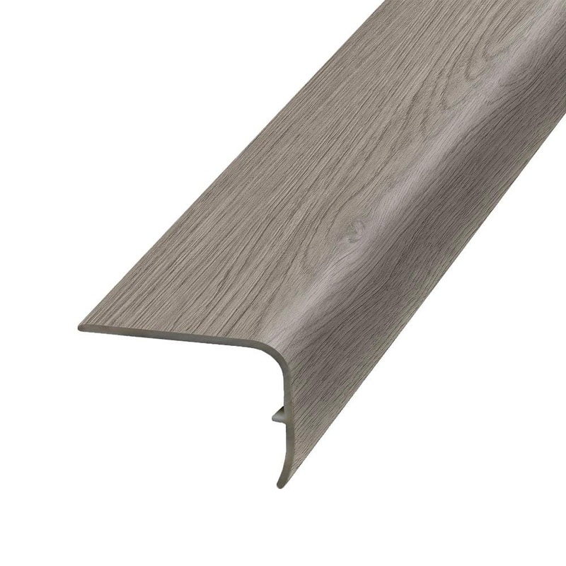 PERFORMANCE ACCESSORIES Goose 1.32 in. Thick x 1.88 in. Wide x 78.7 in. Length Vinyl Stair Nose Molding VSNP-06867