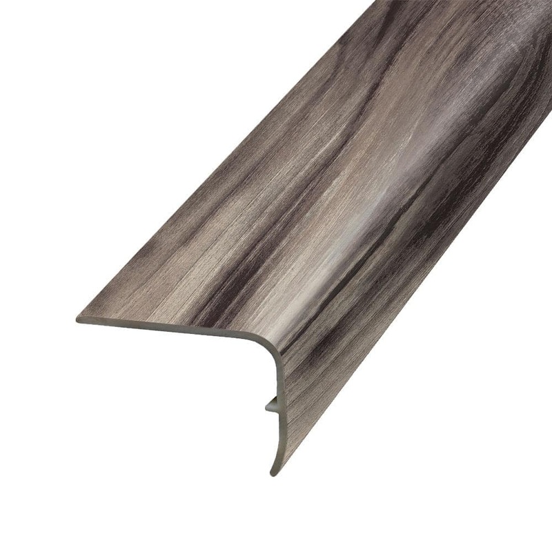 PERFORMANCE ACCESSORIES Heron 1.32 in. Thick x 1.88 in. Wide x 78.7 in. Length Vinyl Stair Nose Molding VSNP-05765