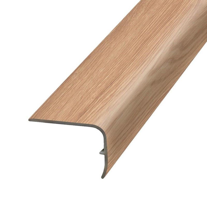 PERFORMANCE ACCESSORIES Linen 1.32 in. Thick x 1.88 in. Wide x 78.7 in. Length Vinyl Stair Nose Molding VSNP-06363