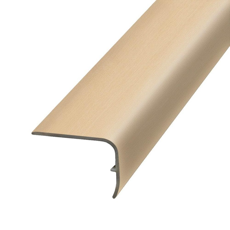 PERFORMANCE ACCESSORIES Luxurious 1.32 in. Thick x 1.88 in. Wide x 78.7 in. Length Vinyl Stair Nose Molding VSNP-07665