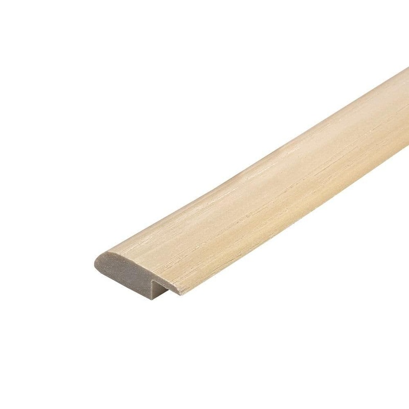 PERFORMANCE ACCESSORIES Oak Wood Grain 0.5 in. T x 1.62 in. W x 94 in. L Vinyl Flexible Reducer FREDR-STAIN