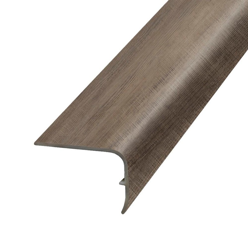 PERFORMANCE ACCESSORIES Redfield Ridge 1.32 in. Thick x 1.88 in. Wide x 78.7 in. Length Vinyl Stair Nose Molding VSNP-07647