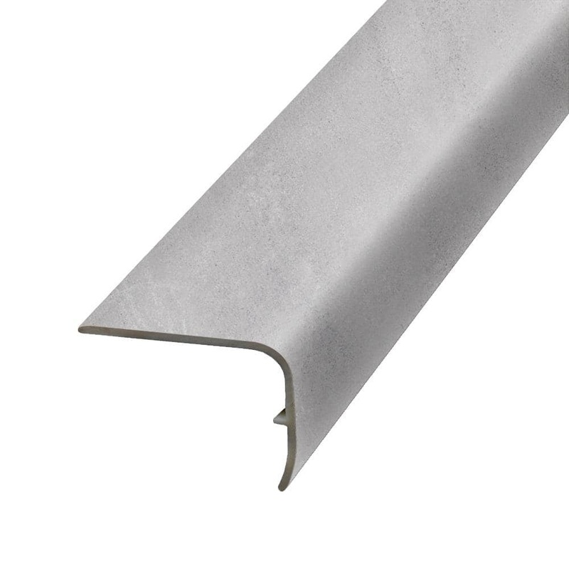 PERFORMANCE ACCESSORIES Satin 1.32 in. Thick x 1.88 in. Wide x 78.7 in. Length Vinyl Stair Nose Molding VSNP-05778