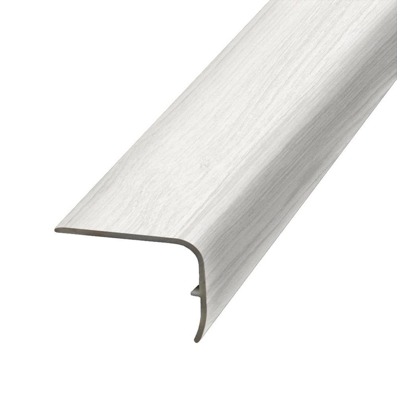 PERFORMANCE ACCESSORIES Seaside 1.32 in. Thick x 1.88 in. Wide x 78.7 in. Length Vinyl Stair Nose Molding VSNP-05598