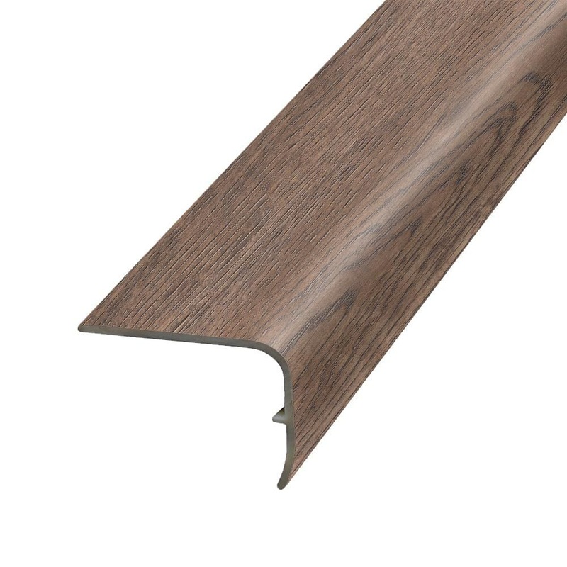 PERFORMANCE ACCESSORIES Tupelo 1.32 in. Thick x 1.88 in. Wide x 78.7 in. Length Vinyl Stair Nose Molding VSNP-05740