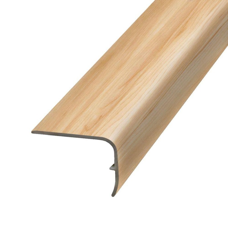 PERFORMANCE ACCESSORIES Waukee 1.32 in. Thick x 1.88 in. Wide x 78.7 in. Length Vinyl Stair Nose Molding VSNP-08179