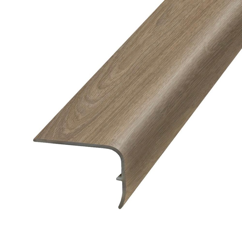 PERFORMANCE ACCESSORIES Wolf 1.32 in. Thick x 1.88 in. Wide x 78.7 in. Length Vinyl Stair Nose Molding VSNP-06864