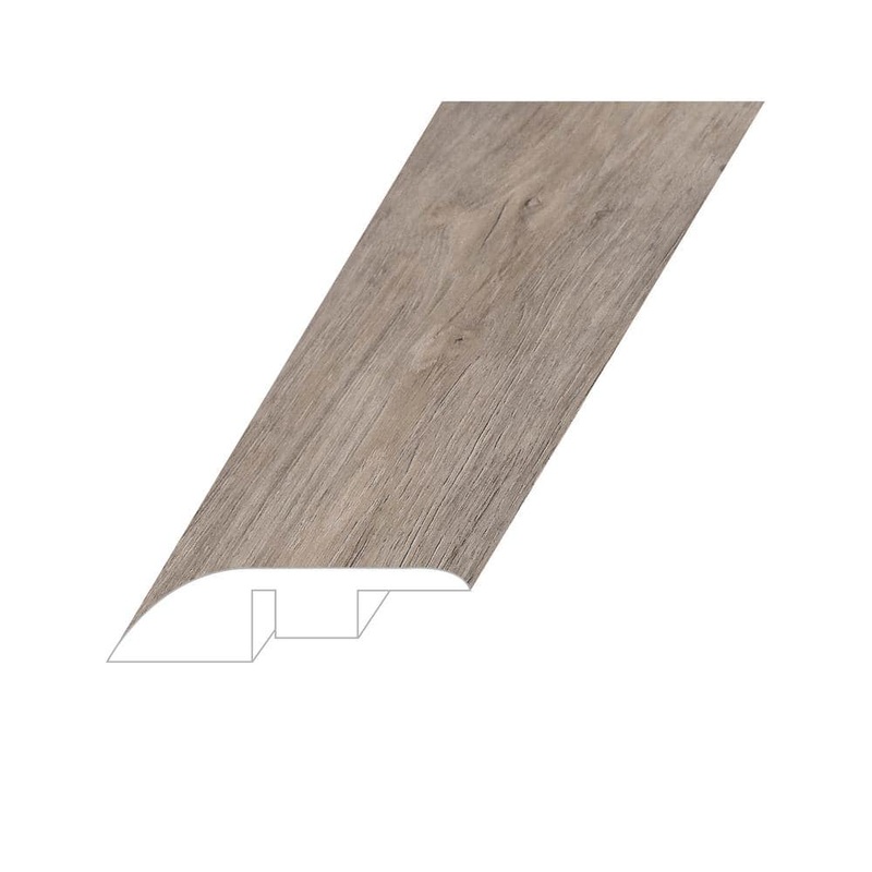 Montserrat Amare Select Chrome 0.6 in. T x 1.8 in. W x 94.5 in. L Vinyl Reducer Molding REDMNST-2019061