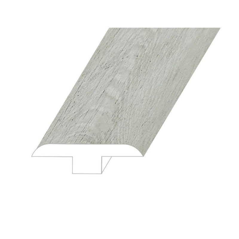 Montserrat Omnia Smoked Pewter 0.5 in. Thick x 1.8 in. Wide x 94.5 in. Length Vinyl T-Molding TMMNST-2018018