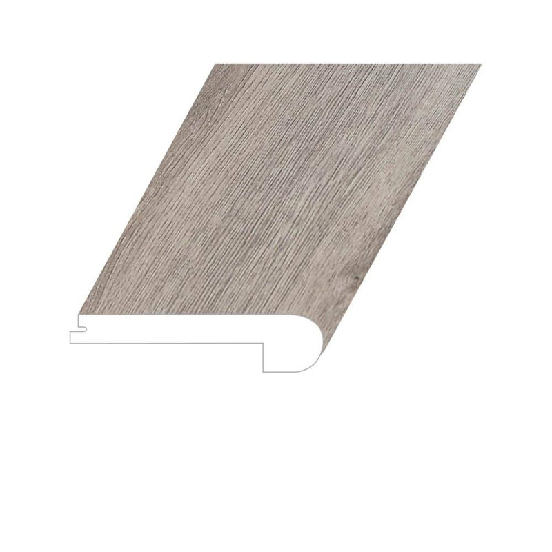Montserrat Opus Vested Shadow 1 in. T x 4.5 in. W x 94.5 in. L Vinyl Flush Stair Nose Molding FSTNMNST2018030