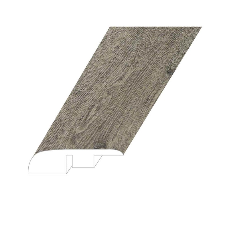 Montserrat Romulus Burnished Fossil 0.59 in. T x 1.38 in. W x 94.49 in. L Vinyl End Cap Molding ECMNST-2018023