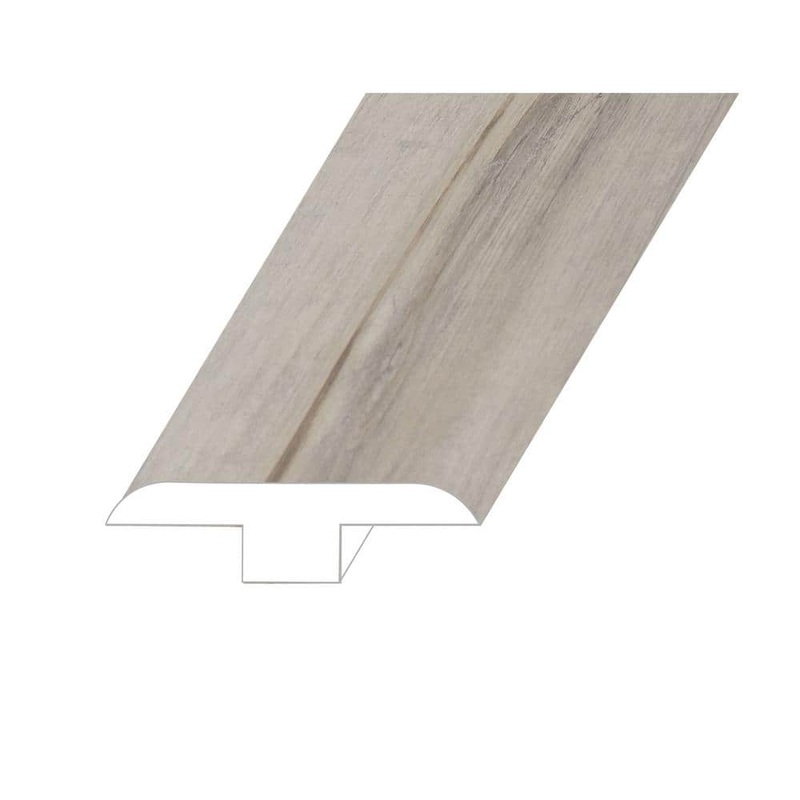 Montserrat Victorum Axiom Frost 0.5 in. T x 1.8 in. W x 94.5 in. L Vinyl T-Molding TMMNST-2019071