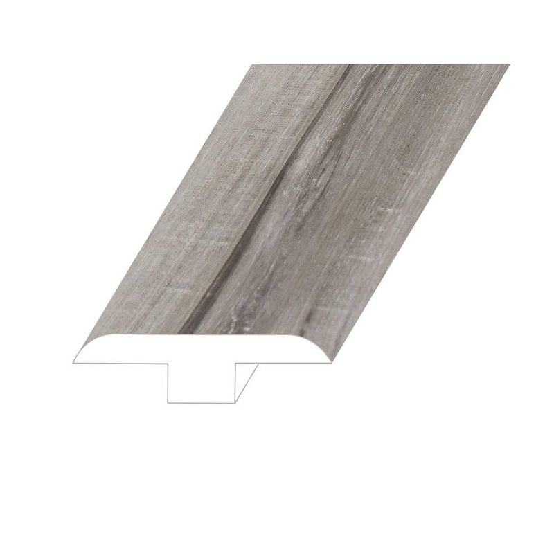 Montserrat Victorum Idyllic Smoke 0.5 in. T x 1.8 in. W x 94.5 in. L Vinyl T-Molding TMMNST-2019075