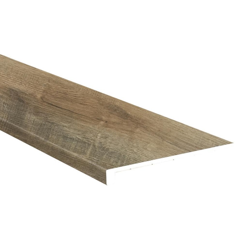 MSI Heirloom Oak 5/4 in. T x 12 in. W x 47.25 in. L Luxury Vinyl Stair Tread Molding (2-pieces/case) VTTWINHAL-ST-EE