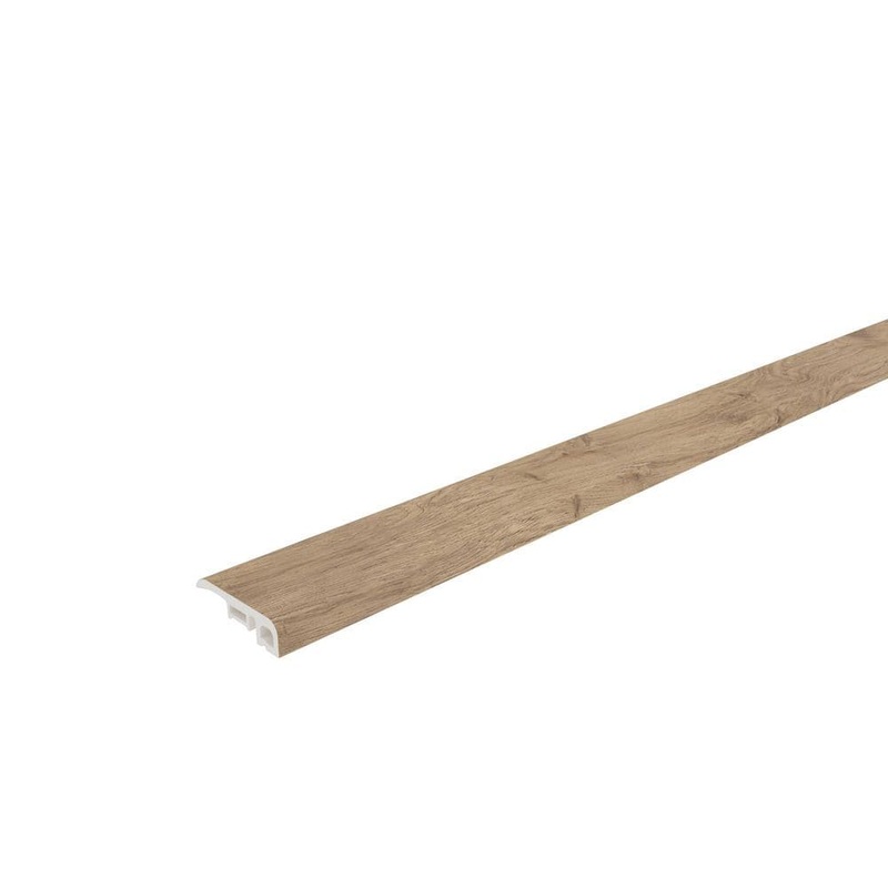 NewTechWood Everlux Premium Flooring Alice Desert Brown 0.39 in. T x 1.38 in. W x 94.5 in. L Reducer Molding ECR01-8-ADB