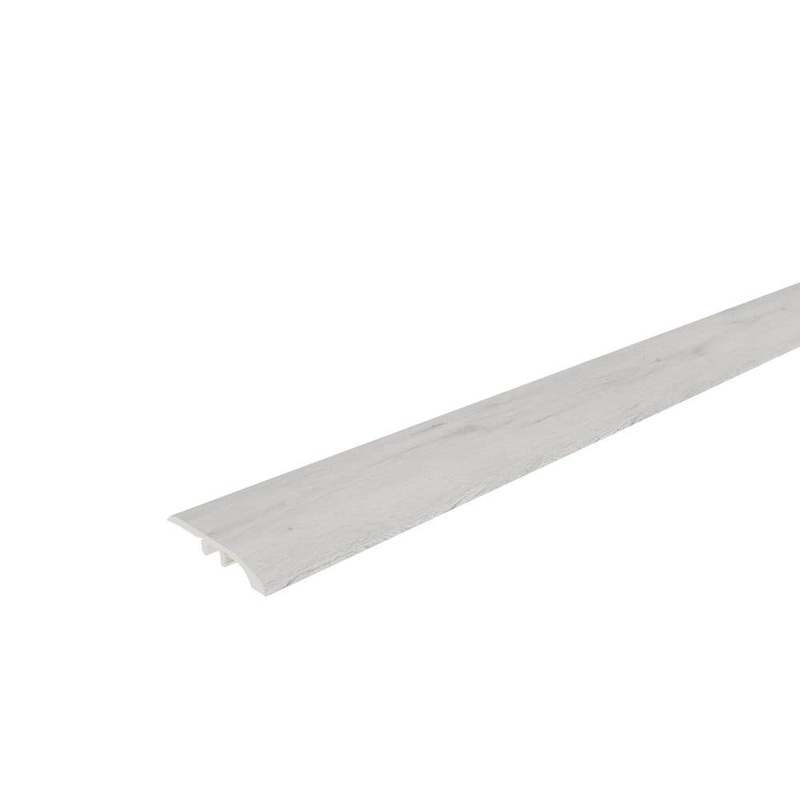 NewTechWood Everlux Premium Flooring Giselle Ice Gray 0.31 in. T x 1.96 in. W x 94.5 in. L End Molding EMO-8-GIG