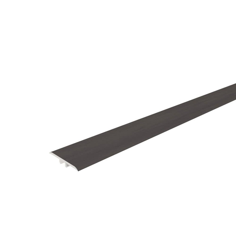 NewTechWood Everlux Premium Flooring Kylie Rich Brown 0.31 in. T x 1.96 in. W x 94.5 in. L T Molding TMO-8-KRB