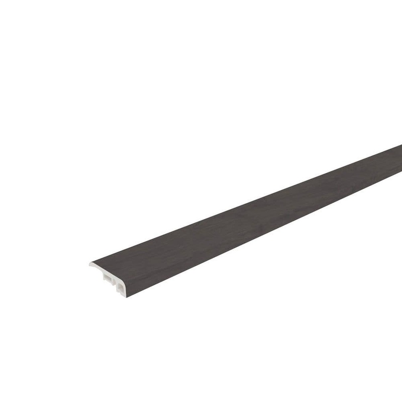 NewTechWood Everlux Premium Flooring Kylie Rich Brown 0.39 in. T x 1.38 in. W x 94.5 in. L Reducer Molding ECR01-8-KRB