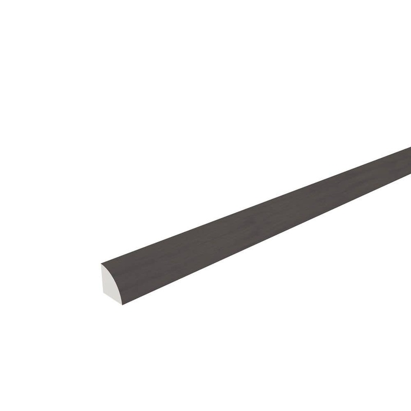 NewTechWood Everlux Premium Flooring Kylie Rich Brown 0.75 in. T x 0.75 in. W x 94.5 in. L Quarter Round Molding (4-Pack) QUR-8-KRB-4