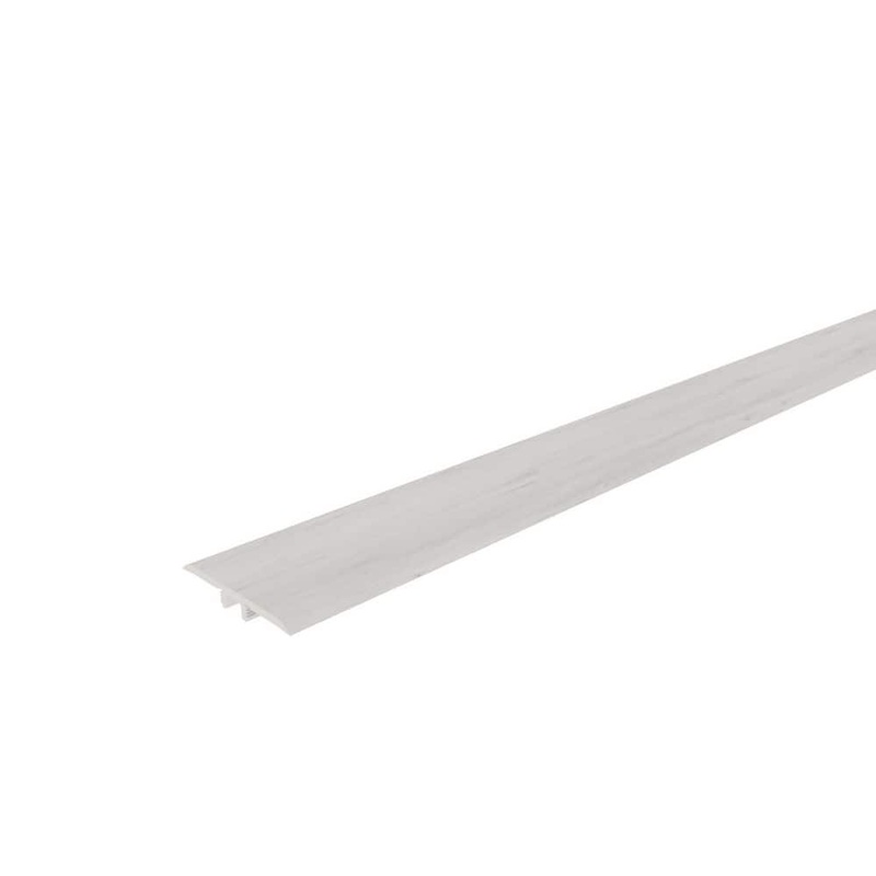 NewTechWood Everlux Premium Flooring Sabrina Pale Beige 0.31 in. T x 1.96 in. W x 94.5 in. L T Molding TMO-8-SPB