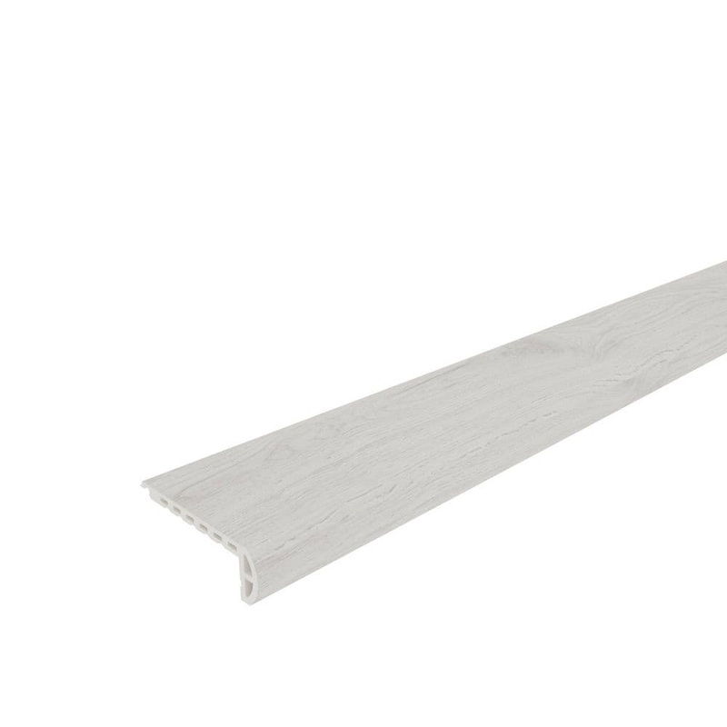 NewTechWood Everlux Premium Flooring Sabrina Pale Beige 0.78 in. T x 2.36 in. W x 94.5 in. L Flush Stair Nose Molding SNE01-8-SPB