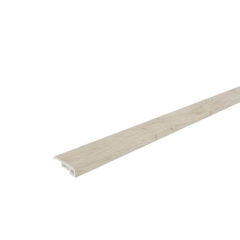 NewTechWood Everlux Premium Flooring Teresa Wheat Brown 0.39 in. T x 1.38 in. W x 94.5 in. L Reducer Molding ECR01-8-TWB