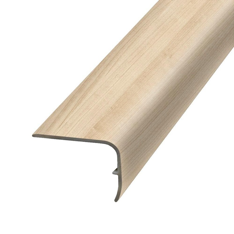 PERFORMANCE ACCESSORIES Mellow 1.32 in. Thick x 1.88 in. Wide x 78.7 in. Length Vinyl Stair Nose Molding VSNP-06871