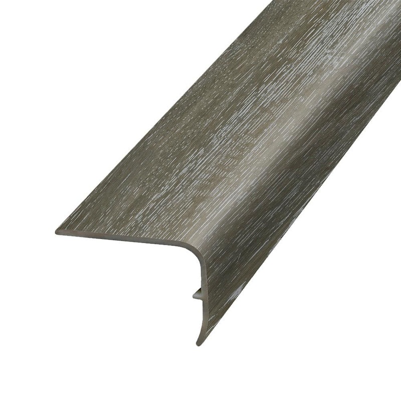PERFORMANCE ACCESSORIES Sage 1.32 in. Thick x 1.88 in. Wide x 78.7 in. Length Vinyl Stair Nose Molding VSNP-05745