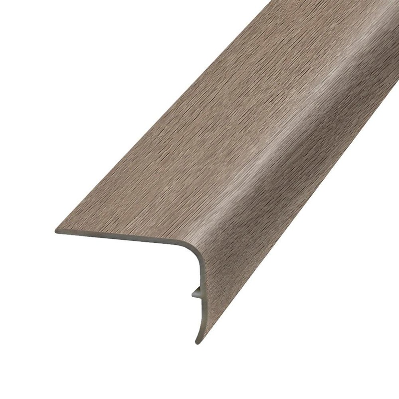 PERFORMANCE ACCESSORIES Shellman 1.32 in. Thick x 1.88 in. Wide x 78.7 in. Length Vinyl Stair Nose Molding VSNP-07776