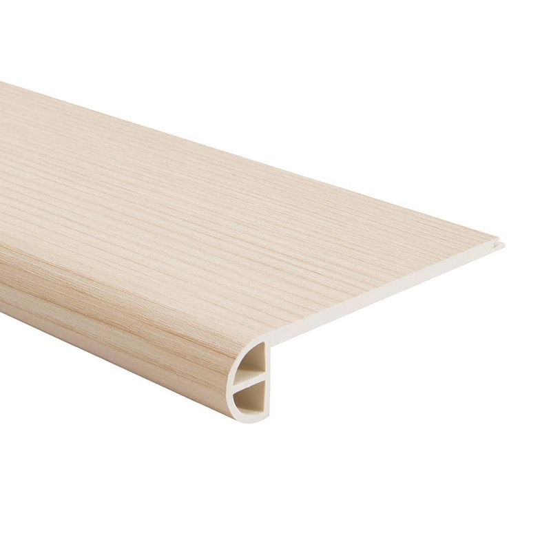 Malibu Wide Plank French Oak Clearlake 0.984 in. Thickness x 4.527 in. Width x 94.48 in. Length Vinyl Flush Stair Nose Molding HDNSCL6759-FSN