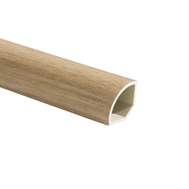 Malibu Wide Plank French Oak Jacksonville 0.66 in. T x 1.1 in. Width x 94.48 in. L Quarter Round Molding HDMVCL936-QR