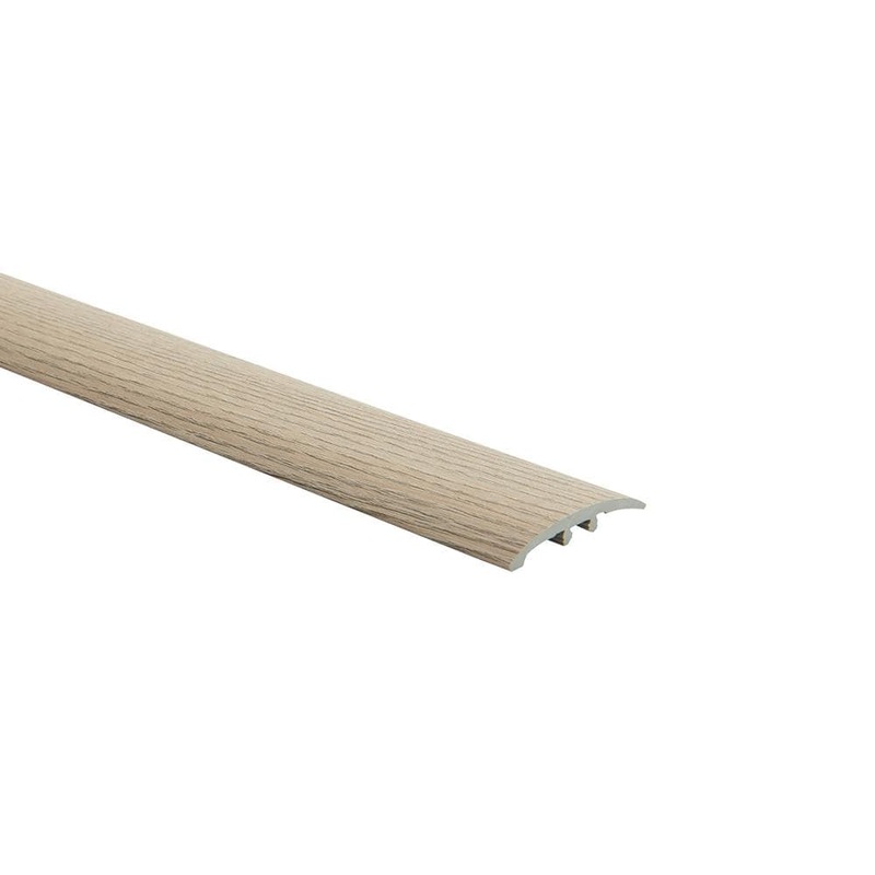 Malibu Wide Plank French Oak Lombard 0.28 in. Thick x 1.85 in. Wide x 94.48 in. Length Vinyl 3 in 1 Molding – Designed for 7mm Plank HDMLCL0239-3N1