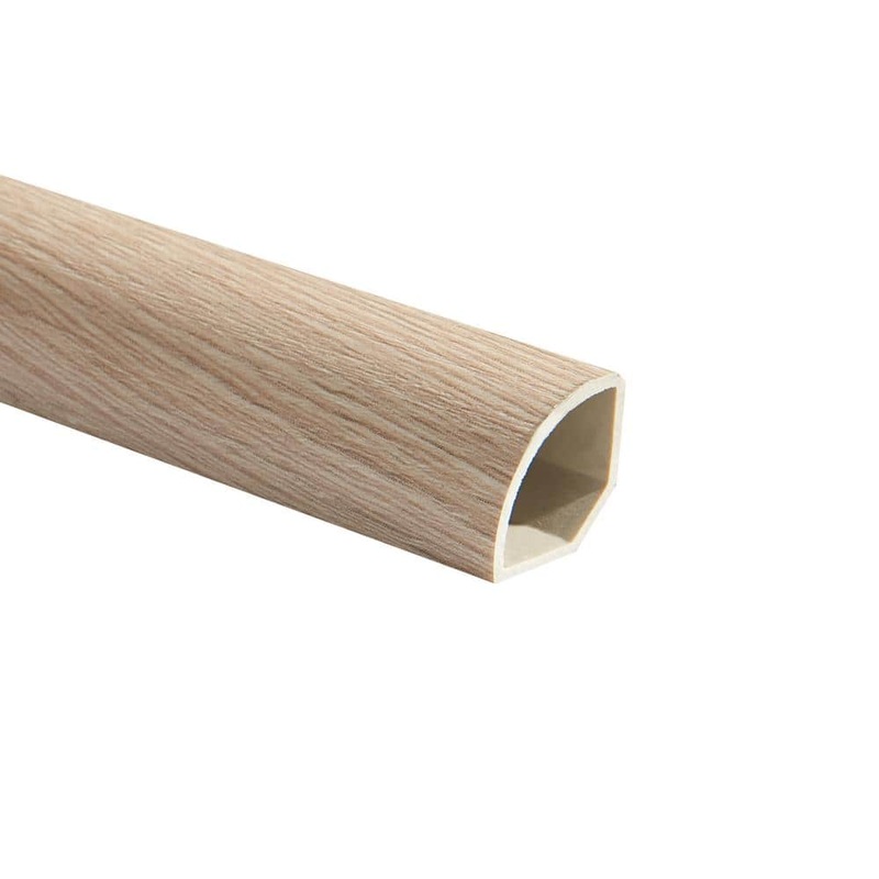 Malibu Wide Plank French Oak Mirada 0.66 in. T x 1.1 in. Width x 94.48 in. L Quarter Round Molding HDNVCL537-QR