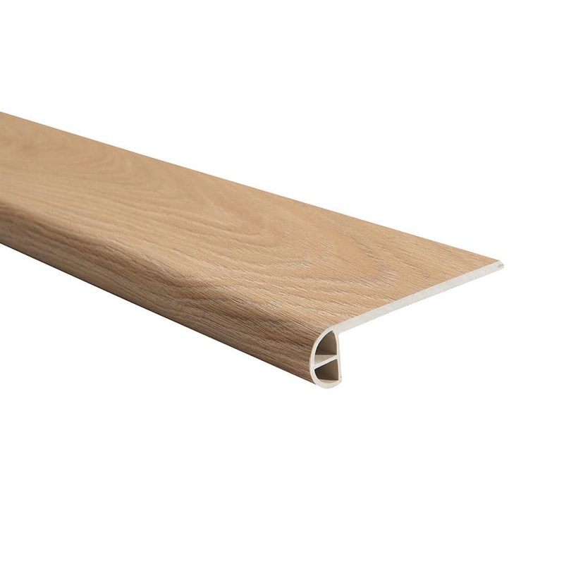 Malibu Wide Plank French Oak Nob Hill 0.984 in. T x 4.527 in. W x 94.48 in. L Vinyl Flush Stair Nose Molding HDMLCL371-FSN