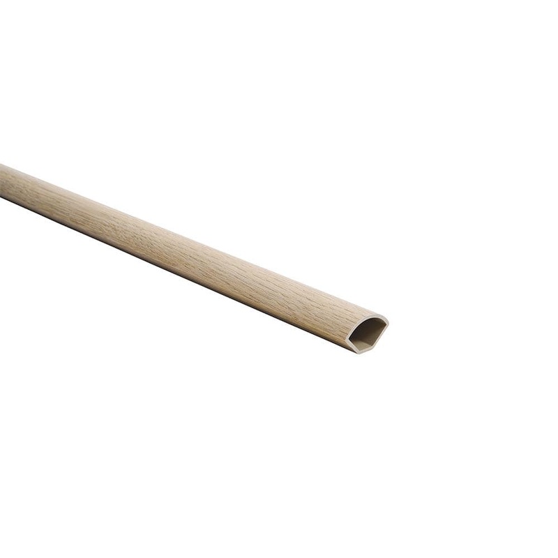 Malibu Wide Plank French Oak Roseville 0.66 in. Thickness x 1.1 in. Width x 94.48 in. Length Quarter Round Molding HDMVCL033-QR